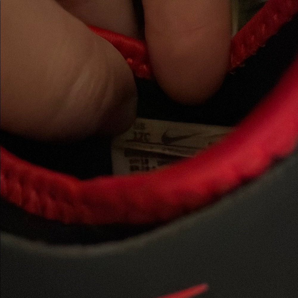 Nike Black and Red Gradient Sneakers - Picture 3 of 4